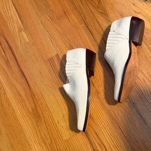 Cole Haan off white woven Ankle Booties